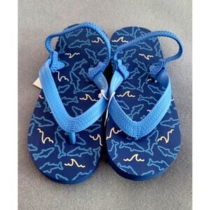 CAT & JACK Toddler Adrian Sandals/Flip Flops w/Back Elastic Strap-Sz 9/10 New!